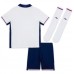 Echipament fotbal Anglia Tricou Acasa European 2024 pentru copii maneca scurta (+ Pantaloni scurti)